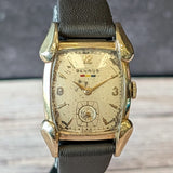 Vintage BENRUS Watch BA4 ETA 161 Swiss Made Wristwatch Tonneau Case & Fancy Lugs