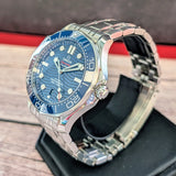 Omega Seamaster Professional Diver 300M Watch 42mm Blue Dial & Bezel ALL S.S. - Full Set