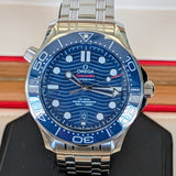 Omega Seamaster Professional Diver 300M Watch 42mm Blue Dial & Bezel ALL S.S. - Full Set