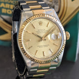 Rolex Datejust 16013 1985 two-tone gold stainless steel