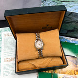 Rolex Lady-Datejust 69173 with ivory pyramid dial and original box