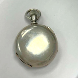 1897 Elgin Pocket Watch 18s Grade 96 7 Jewels Coin Silver Double Hinged Case