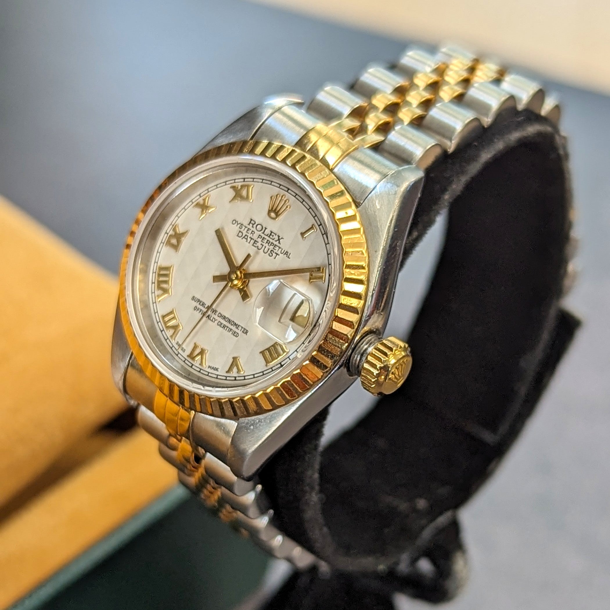 Vintage 1996 Rolex watch for women two-tone bracelet