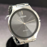 CITIZEN Stiletto Eco-Drive Dress Watch AR3110-52E Black Dial 39mm ALL S.S. Wristwatch