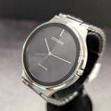 CITIZEN Stiletto Eco-Drive Dress Watch AR3110-52E Black Dial 39mm ALL S.S. Wristwatch