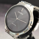 CITIZEN Stiletto Eco-Drive Dress Watch AR3110-52E Black Dial 39mm ALL S.S. Wristwatch