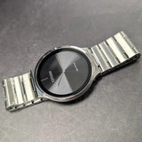 CITIZEN Stiletto Eco-Drive Dress Watch AR3110-52E Black Dial 39mm ALL S.S. Wristwatch