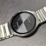 CITIZEN Stiletto Eco-Drive Dress Watch AR3110-52E Black Dial 39mm ALL S.S. Wristwatch