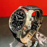 Baume & Mercier Capeland Watch 65687 Auto Chrono Black Dial 42mm SS Wristwatch – Original Strap