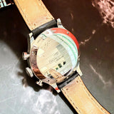 Baume & Mercier Capeland Watch 65687 Auto Chrono Black Dial 42mm SS Wristwatch – Original Strap