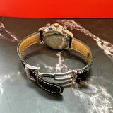 Baume & Mercier Capeland Watch 65687 Auto Chrono Black Dial 42mm SS Wristwatch – Original Strap