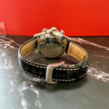 Baume & Mercier Capeland Watch 65687 Auto Chrono Black Dial 42mm SS Wristwatch – Original Strap