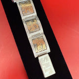 Elgin Art Deco Tank Watch 1930s Vintage Tank Dial Aztec Revival Bracelet