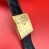 1972 Tissot Stylist Dress Watch Jumbo Tank Case Swiss Wristwatch - Original Strap