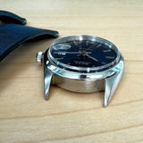1969 Rolex Oysterdate Precision Watch 6694 Blue Dial 34mm Stainless Steel