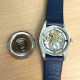 1969 Rolex Oysterdate Precision Watch 6694 Blue Dial 34mm Stainless Steel