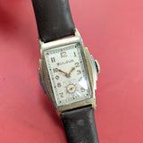 Bulova 1934 Lone Eagle Watch 17 Jewels Fancy Two-tone Case 10AN Vintage Wristwatch