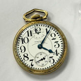 1932 Waltham Vanguard Railroad Pocket Watch Up & Down 16s 23 Jewels 6 ADJ