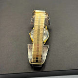Vintage Pulsar Watch Date 33mm on a Native America Sterling Ornate Watch Tips Flex Band