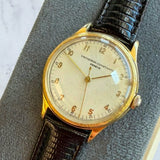1942 Vacheron & Constantin Patrimony Watch Fancy Engraved Bezel 18K 35mm Cal. V454