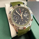 REVUE THOMMEN Air Speed Chronograph 16071.6734 Auto Green Strap 45mm Swiss