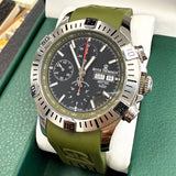 REVUE THOMMEN Air Speed Chronograph 16071.6734 Auto Green Strap 45mm Swiss