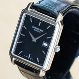 Raymond Weil Geneve Watch Ref. 5572 Date Tank S.S. Wristwatch w/ Original Strap