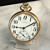 1917 ILLINOIS Pocket Watch 16s 19 Jewels Grade 306 ADJ Openface 10K GF