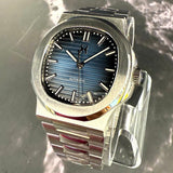 2K WATCH Monte Carlo Automatic 40mm Blue Dial ALL Stainless Steel