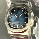 2K WATCH Monte Carlo Automatic 40mm Blue Dial ALL Stainless Steel
