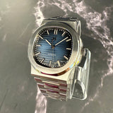 2K WATCH Monte Carlo Automatic 40mm Blue Dial ALL Stainless Steel