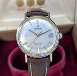 omega-seamaster-de-ville-1966-vintage-automatic-silver-dial-front-view