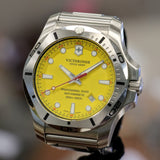 VICTORINOX Inox Professional Diver 200m Watch Ref. 241784 Yellow Dial ALL Original Box & Papers!