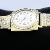 Vintage Wittnauer Wristwatch 10K GP Bezel Fancy Dial, 10K GF Bracelet