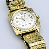 Vintage Wittnauer Wristwatch 10K GP Bezel Fancy Dial, 10K GF Bracelet