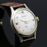 1951 BULOVA Watch Cal. 8AD 17 Jewels Swiss Diamond Dial Vintage Wristwatch