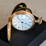 1901 ELGIN Pocket Watch Diamond 14K Solid Gold Model 2 Grade 216 Size 6s 15J Serial 9063142