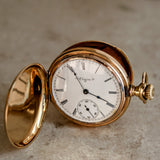 1901 ELGIN Pocket Watch Diamond 14K Solid Gold Model 2 Grade 216 Size 6s 15J Serial 9063142