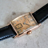 1941 HAMILTON Myron Wristwatch 10K Coral (Rose) G.F. Watch Grade 980 U.S.A. Made