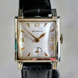 BENRUS Watch Model BA 2 Square Case 17 Jewels Swiss Made Wristwatch