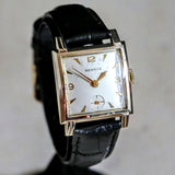 BENRUS Watch Model BA 2 Square Case 17 Jewels Swiss Made Wristwatch