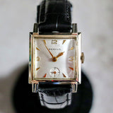 BENRUS Watch Model BA 2 Square Case 17 Jewels Swiss Made Wristwatch