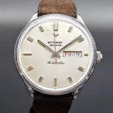 Vintage Wittnauer Wristwatch Swiss Automatic Movement D11KAS 17 Jewels Day/Date Watch