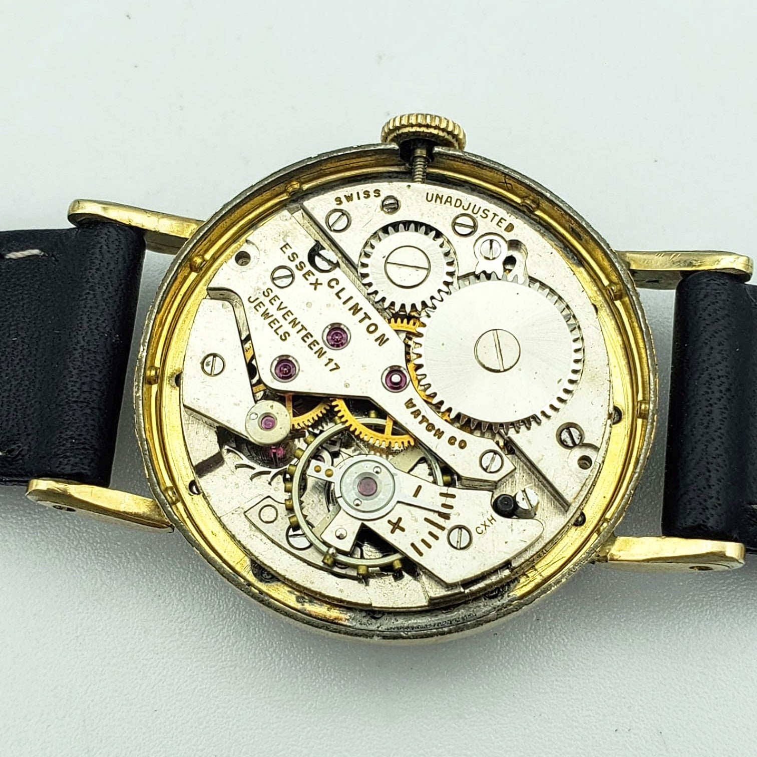 Vintage Monarch Watch Co. 17 Jewels Swiss Unadjusted Movement. | eBay