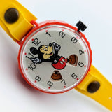 1970's Mickey Mouse Toy Wristwatch by Marx Toys Vintage Mechanical Watch