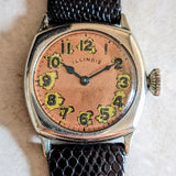 Vintage 1916 ILLINOIS Cushion Case Watch Movement grade 24 Manual Wristwatch