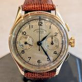 Vintage CHRONOGRAPHE SUISSE Watch 18K Rose GOLD Chronograph Wristwatch