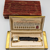 LONGINES President Garfield Watch Diamond Dial 14K GOLD Cal. 23Z Wristwatch