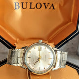 BULOVA 1968 President “B” Watch Date Indicator 10K GF Wristwatch - In BOX!