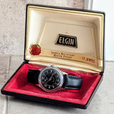 ELGIN Dolphin Watch Durapower Shockmaster Wristwatch Ref. 5918 Black Dial